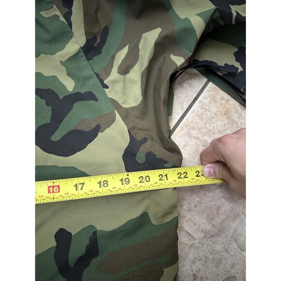 US Military Gore-Tex Woodland Camo Cold Weather Hooded Parka Jacket Small/Reg - Picture 12 of 13